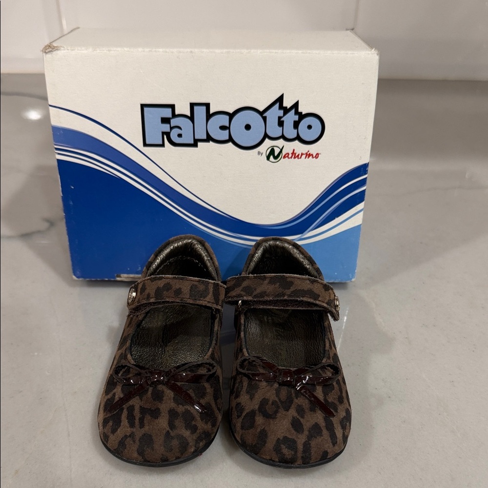 Naturino Brown Leopard Print Dress Shoes